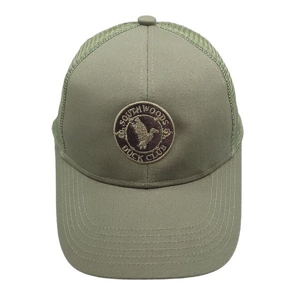 Southwoods Duck Club Green Mesh Strapback Cap Trucker Baseball Hat - Picture 1 of 12